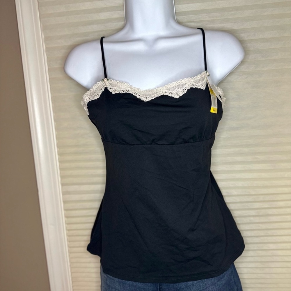 Black Bustier Camisole Top
